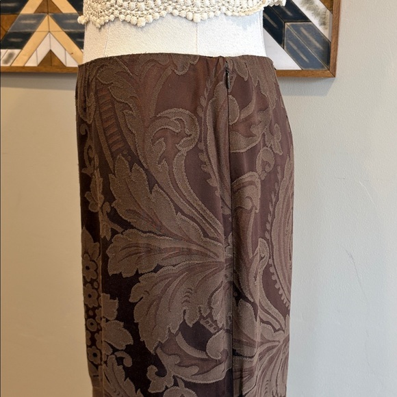 Ralph Lauren Black Label Baroque Jacquard Long Mermaid Flared Skirt size 2 - Picture 4 of 10